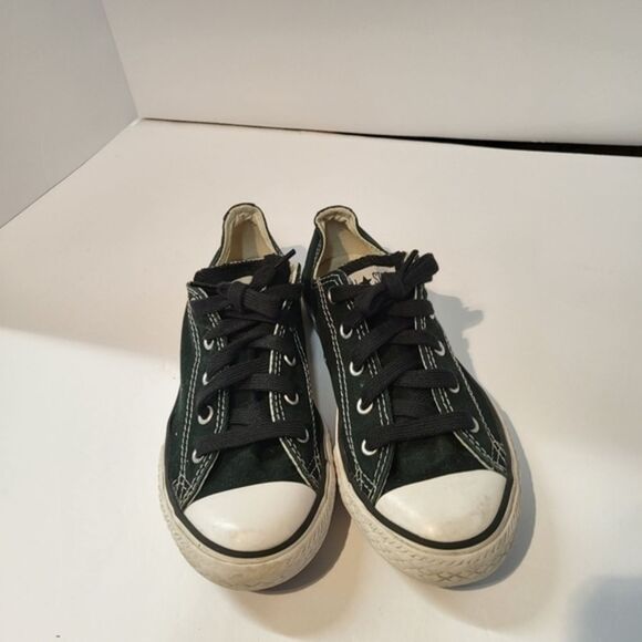 Converse All‎ Star Kids Black Round Toe Lace Up Sneaker Athletic Shoes Size 2 - Picture 8 of 9
